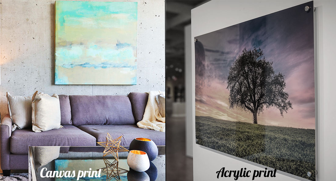 The Major Differences Between Canvas Prints And Acrylic Prints