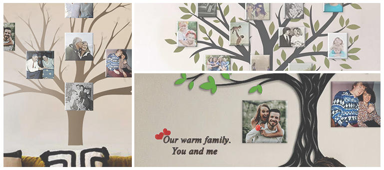 Creating a Custom Family Tree Wall with Canvas Prints and Glossy Tile Prints